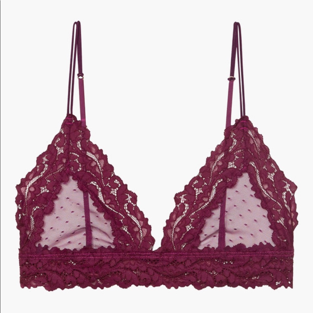 SAVAGE X FENTY Dotted mesh bralette | Size M